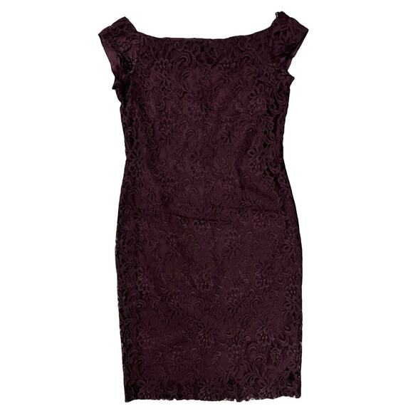 NWT Ralph Lauren Sleeveless Lace Dress Size 6 Plum Purple Cocktail MSRP $199 - Picture 1 of 5